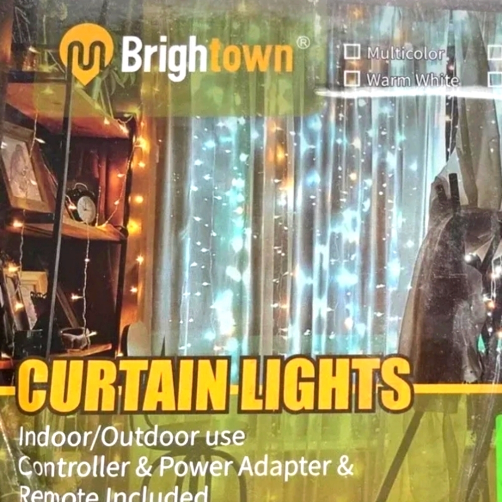 Brightown Indoor/Outdoor Curtain Lights
